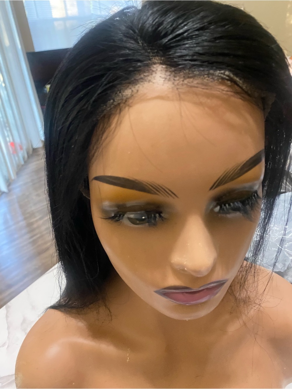 Black Straight Lace Front Wig - Women Hair